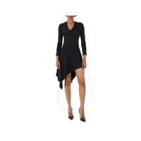 Roberto Cavalli Ladies Black Jersey Long Sleeve Dress HWT163-JH032-05051