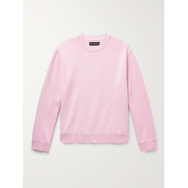 SAIF UD DEEN Cold-Dyed Logo-Print Cotton-Jersey Sweatshirt 1647597308647562