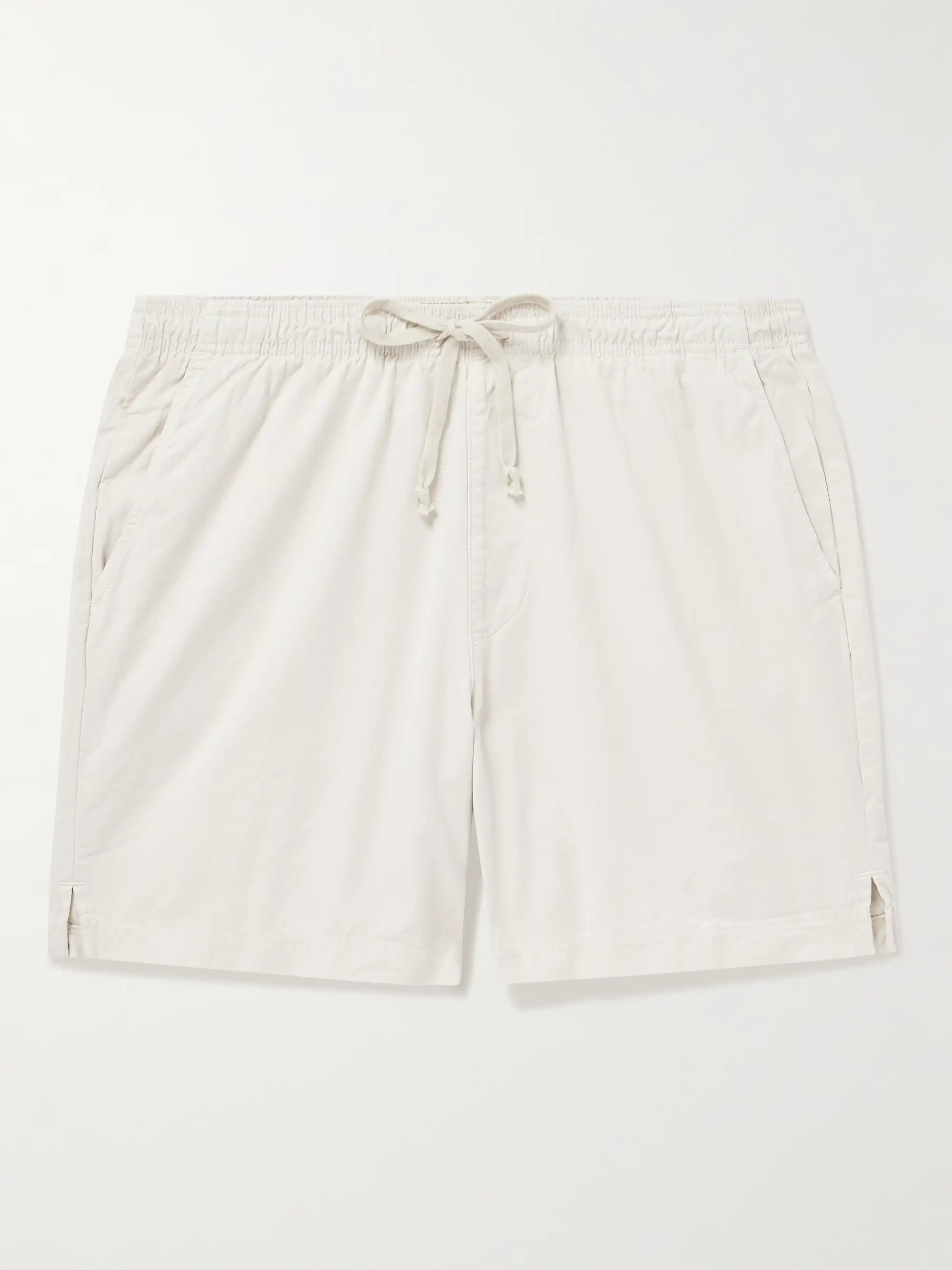  SAVE KHAKI UNITED Easy Straight-Leg Cotton-Twill Drawstring Shorts 1647597307978558