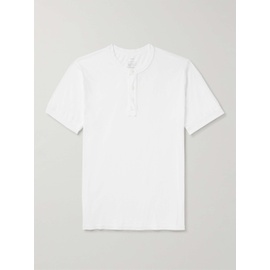 SAVE KHAKI UNITED Garment-Dyed Supima Cotton-Jersey Henley T-Shirt 1647597318936725