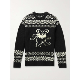 쇼트 SCHOTT + Grateful Dead Intarsia Wool-Blend Sweater 1647597293087948