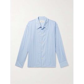 SECOND u002F LAYER Striped Cotton-Blend Poplin Shirt 1647597315536360