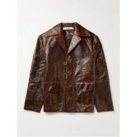 SEEFR Jules Crinkled Coated Cotton-Blend Jacket 1647597323431059
