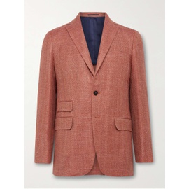 SID MASHBURN Kincaid No. 2 Slim-Fit Wool, Silk and Linen-Blend Hopsack Suit Jacket 1647597305268579