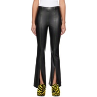 SIMONMILLER Black Iver Faux-Leather Trousers 241708F087000