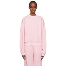 스킴스 SKIMS Pink Cotton Fleece Classic Crewneck Sweatshirt 241545F098001