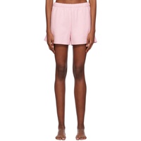 스킴스 SKIMS Pink Cotton Fleece Classic Shorts 241545F088012