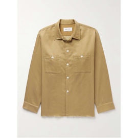 SMALL TALK + Throwing Fits Frayed TENCEL Lyocell-Blend Twill Overshirt 1647597328912965