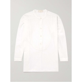 SMR DAYS Cavalet Grandad-Collar Bib-Front Cotton-Voile Shirt 1647597311445935