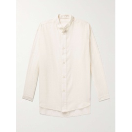 SMR DAYS Tulum Grandad-Collar Fil-Coupe Cotton Shirt 1647597302352640