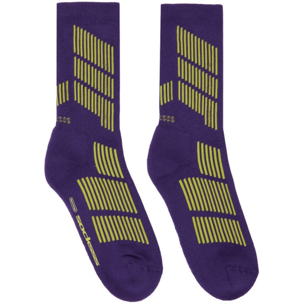  SOCKSSS Two-Pack Purple & Yellow Socks 232480M220027