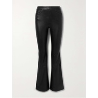 SPANX Faux stretch-leather flared pants 790703906