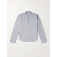 STOEFFA Grandad-Collar Linen and Cotton-Blend Half-Placket Shirt 1647597303532261