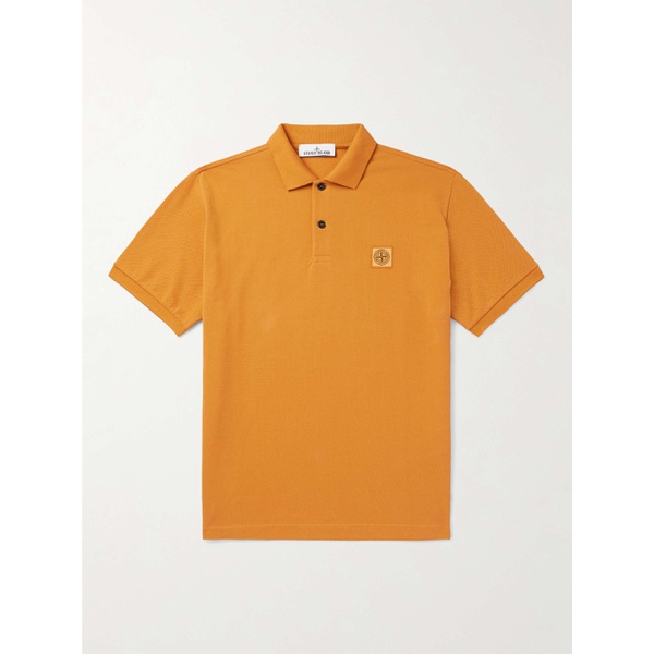 스톤아일랜드 스톤아일랜드 STONE ISLAND Garment-Dyed Logo-Appliqued Cotton-Pique Polo Shirt 1647597314389721
