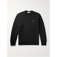 스톤아일랜드 STONE ISLAND Logo-Appliqued Garment-Dyed Cotton-Jersey Sweatshirt 1647597329284856