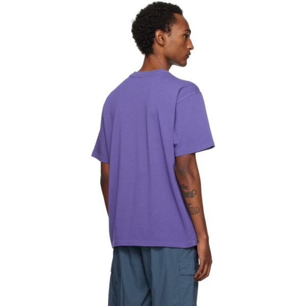스톤아일랜드 스톤아일랜드 Stone Island Purple Bonded T-Shirt 241828M213015