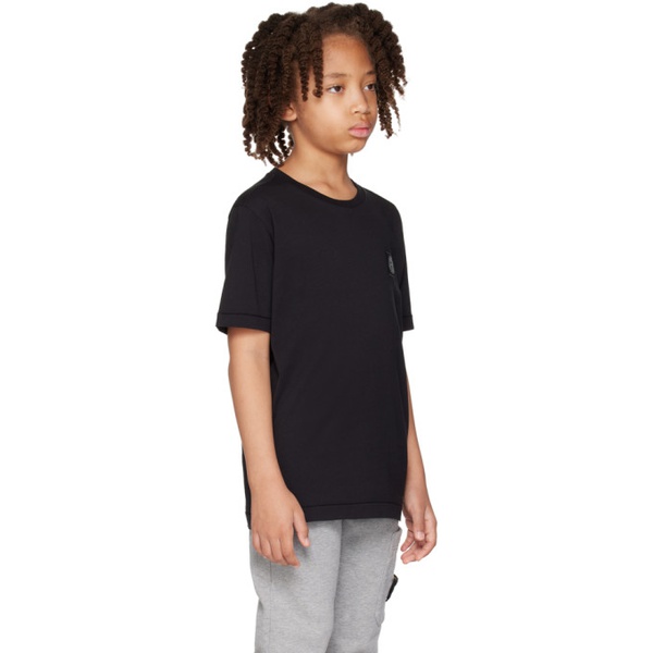 스톤아일랜드 스톤아일랜드 Stone Island Junior Kids Black 20147 T-Shirt 232821M703003