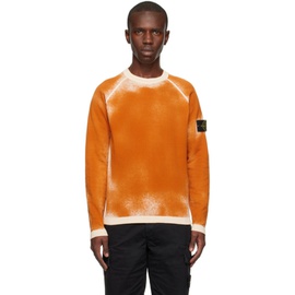 스톤아일랜드 Stone Island Orange Raglan Sweatshirt 231828M204030