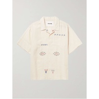 스토리 MFG. STORY MFG. Camp-Collar Embroiderd Cotton and Linen-Blend Shirt 1647597308113807