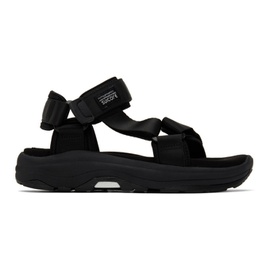 수이코크 SUICOKE Black DEPA-Run Sandals 231773F124043