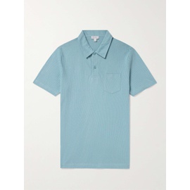 선스펠 SUNSPEL Riviera Slim-Fit Cotton-Mesh Polo Shirt 1647597324003174