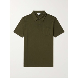 선스펠 SUNSPEL Riviera Slim-Fit Cotton-Mesh Polo Shirt 1647597324003179