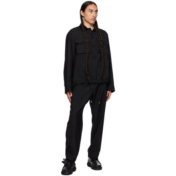  사카이 Sacai Black Bellow Pocket Shirt 232445M192014