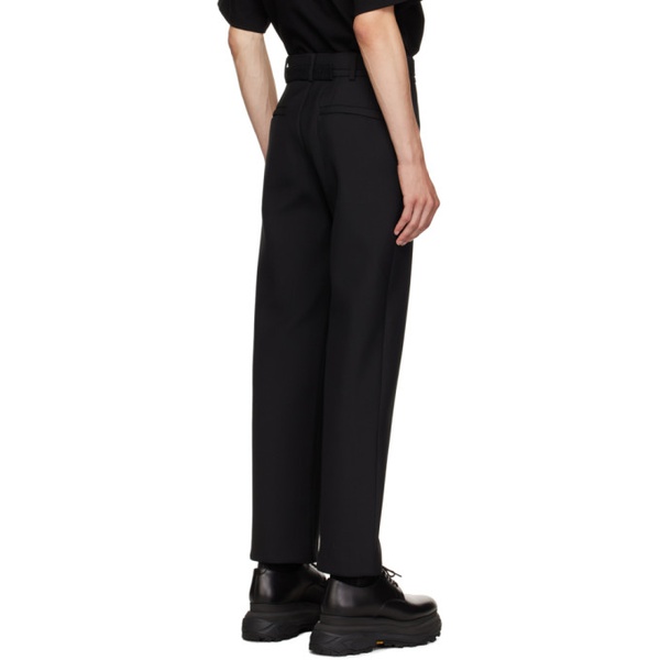  사카이 Sacai Black Suiting Bonding Trousers 232445M191016