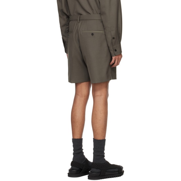  사카이 Sacai Taupe Suiting Shorts 241445M193048