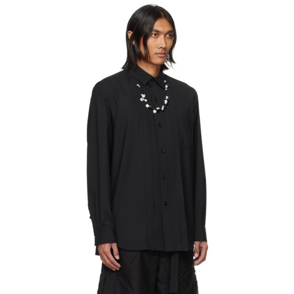 사카이 Sacai Black Suiting Shirt 241445M192027