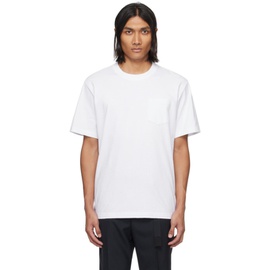사카이 Sacai White Zip T-Shirt 241445M213045