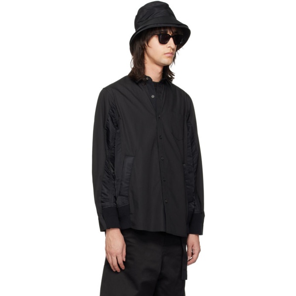  사카이 Sacai Black Paneled Shirt 241445M192008