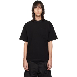 사카이 Sacai Black Vented T-Shirt 241445M213032