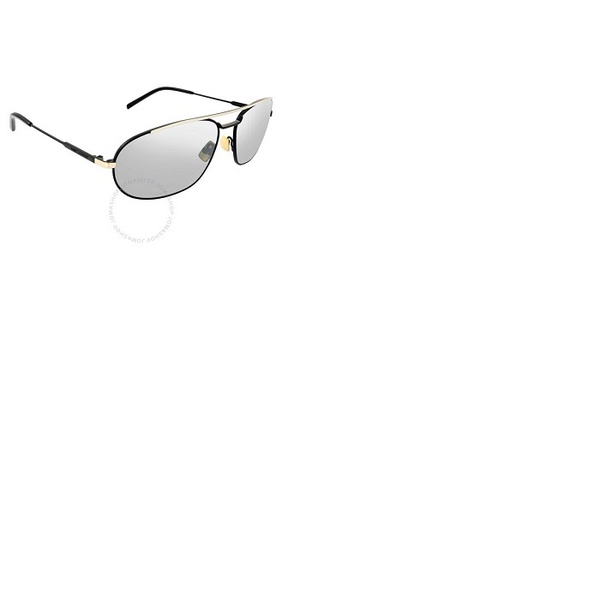 생로랑 생로랑 Saint Laurent Silver Flash Oval Mens Sunglasses SL 561 003 61