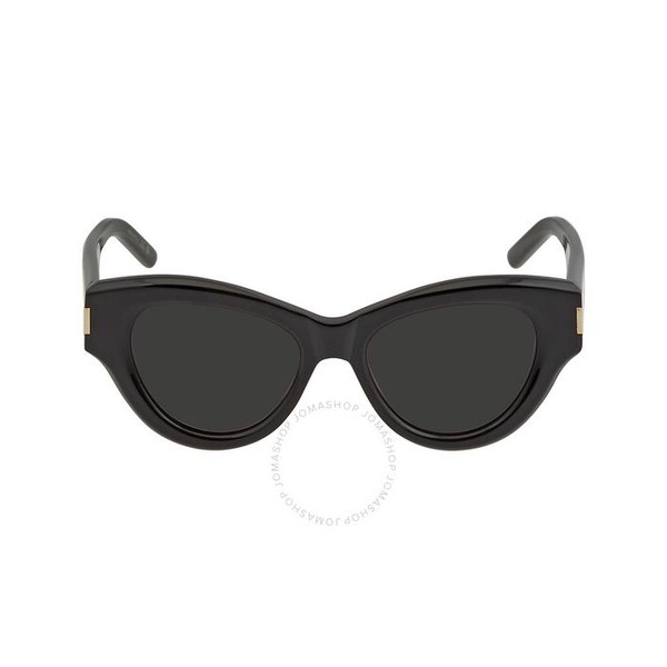 생로랑 생로랑 Saint Laurent Black Cat Eye Ladies Sunglasses SL 506 001 51