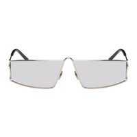 생로랑 Saint Laurent SSENSE Exclusive Silver SL 606 Sunglasses 232418F005066