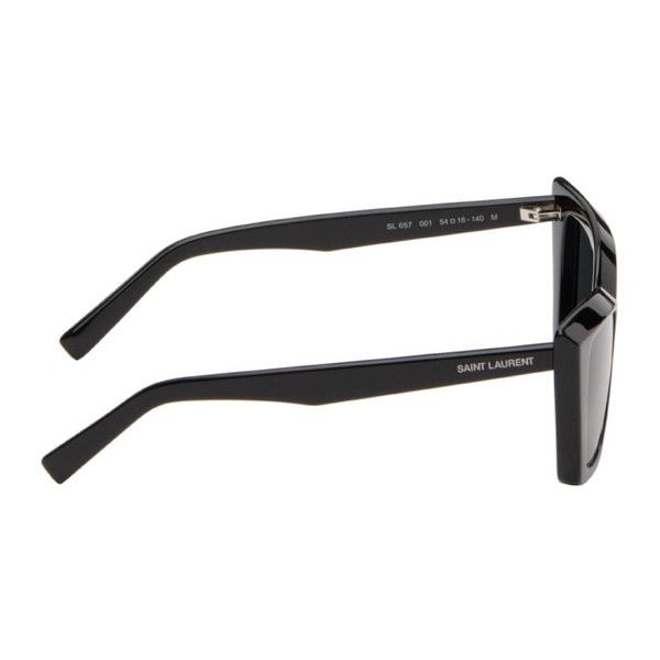 생로랑 생로랑 Saint Laurent Black SL 657 New Wave Sunglasses 242418F005027