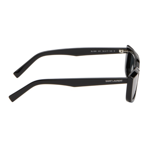 생로랑 생로랑 Saint Laurent Black SL 658 New Wave Sunglasses 242418F005024