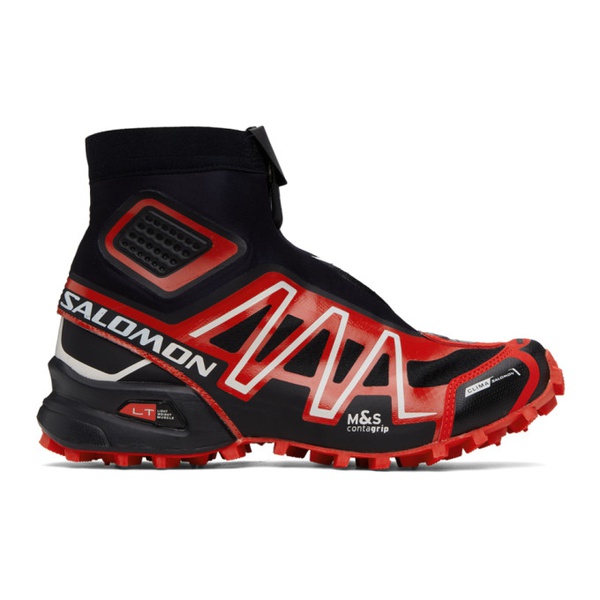 살로몬 살로몬 Salomon Black & Red Snowcross Sneakers 241837M236000