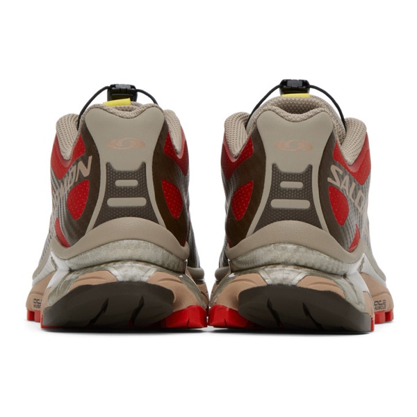 살로몬 살로몬 Salomon Red & Beige XT-4 OG Sneakers 241837F128094