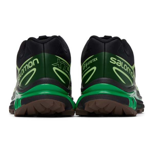 살로몬 살로몬 Salomon Black & Green XT-6 GTX Sneakers 241837M237069