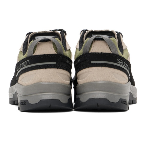 살로몬 살로몬 Salomon Gray & Khaki X-Alp Leather Sneakers 241837M237045
