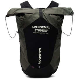 파노말스튜디오 Pas Normal Studios Green & Black 살로몬 Salomon 에디트 Edition ACS Backpack 242929M166000