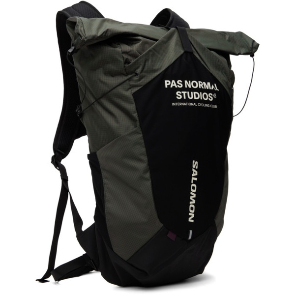 살로몬 파노말스튜디오 Pas Normal Studios Green & Black 살로몬 Salomon 에디트 Edition ACS Backpack 242929M166000