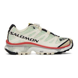 살로몬 Salomon White & Green XT-4 OG Topography Sneakers 241837F128023