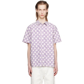 세러데이 뉴욕시티 Saturdays NYC White & Purple Bruce Shirt 241899M192015
