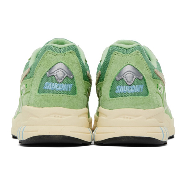 써코니 Saucony Green 3D Grid Hurricane Sneakers 231921M237017