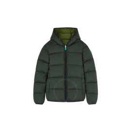 Save The Duck Kids Pine Green Tom Reversible Hooded Jacket J30406B-RECY13-50023