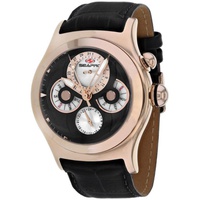 Seapro MEN'S Chronoscope Leather Black Dial Watch SP0134