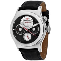 Seapro MEN'S Chronoscope Chronograph Leather Black Dial Watch SP0131